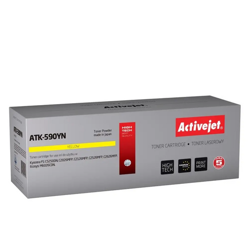 Тонер Activejet ATK-590YN (заместител за Kyocera TK-590Y;
