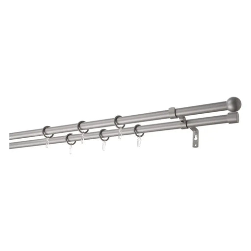 ДВОЕН РАЗТЕГАТЕЛЕН КОРНИЗ GARDINIA МИРА 160-300 СМ СР.МАТ