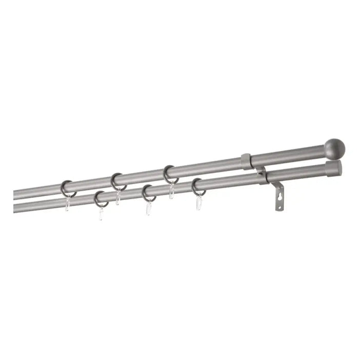 ДВОЕН РАЗТЕГАТЕЛЕН КОРНИЗ GARDINIA МИРА 160-300 СМ СР.МАТ
