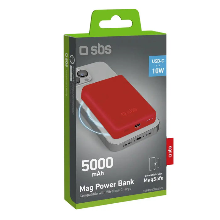 Преносима батерия Powerbank SBS TEBB5000MAG1CR 5000 mAh