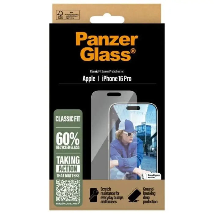 Стъклен протектор PanzerGlass iPhone 16 Pro 6.3’’ Classic