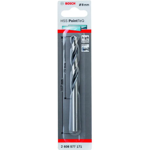 СВРЕДЛО ЗА МЕТАЛ BOSCH HSS PointTeQ 8x75x117