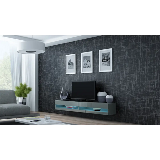 Поставка за телевизор Cama VIGO NEW 30/180/40 сив/сив гланц