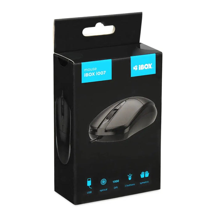 Оптична жична мишка iBOX i010 Rook черна