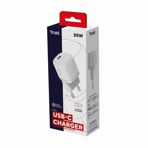 Зарядно за стена Trust 25205 Бял (1 броя)