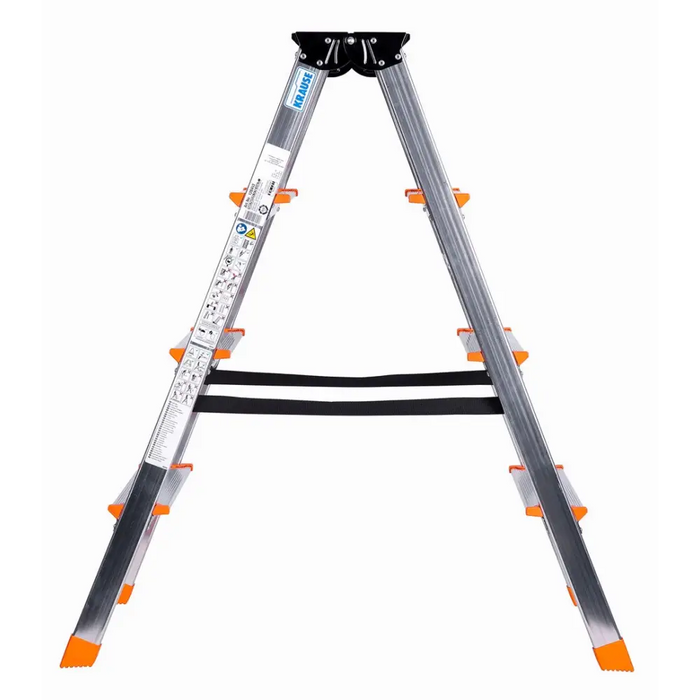 Двулицева стълба Krause Dopplo сребриста