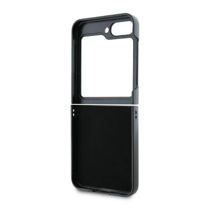 Кожен 4G метален лого калъф Guess за Samsung Galaxy Z Flip