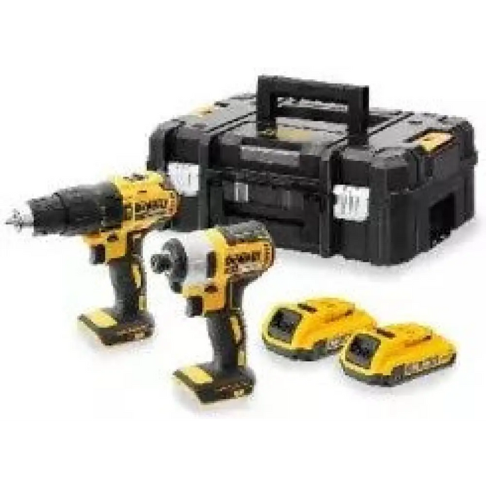 АКУМУЛАТОРЕН БЕЗЧЕТКОВ КОМПЛЕКТ DEWALT DCK2060D2T-QW 18 V