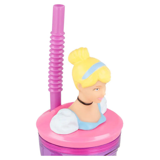 БУТИЛКА СЪС СЛАМКА 3D 360 ML PRINCESS MAXHOME