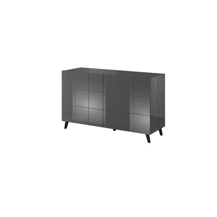 Бюфет Cama 2D REJA графитено сиво гланц/графитено сиво гланц