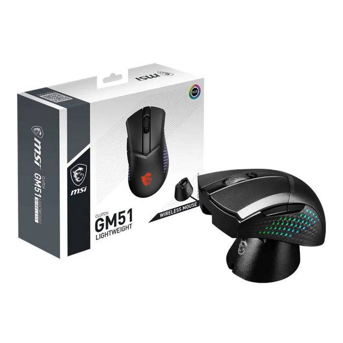 Безжична мишка MSI CLUTCH GM51 LIGHTWEIGHT WIRELESS Черен