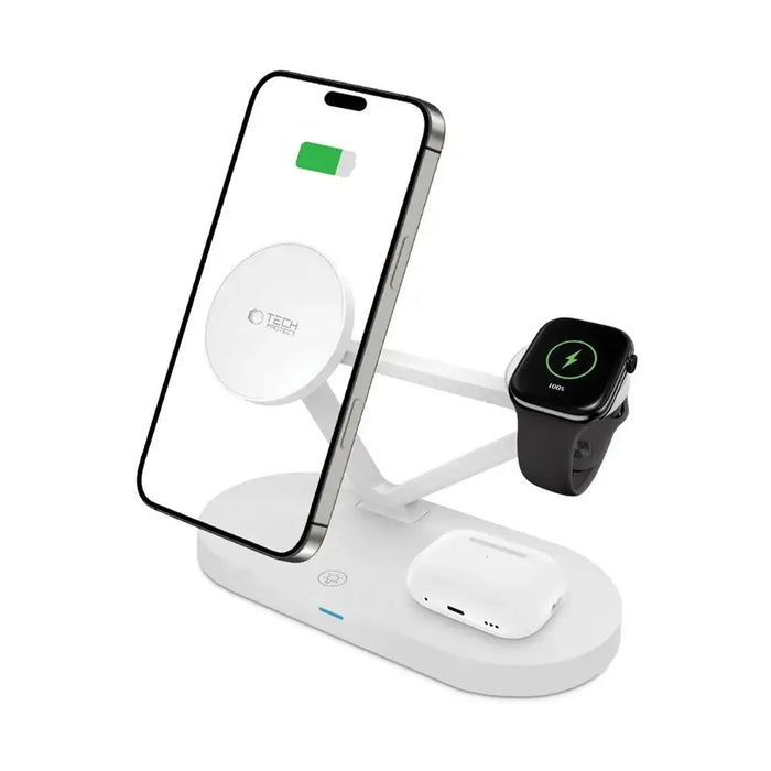 Безжично зарядно устройство Tech-Protect QI15W-A41 3 в 1