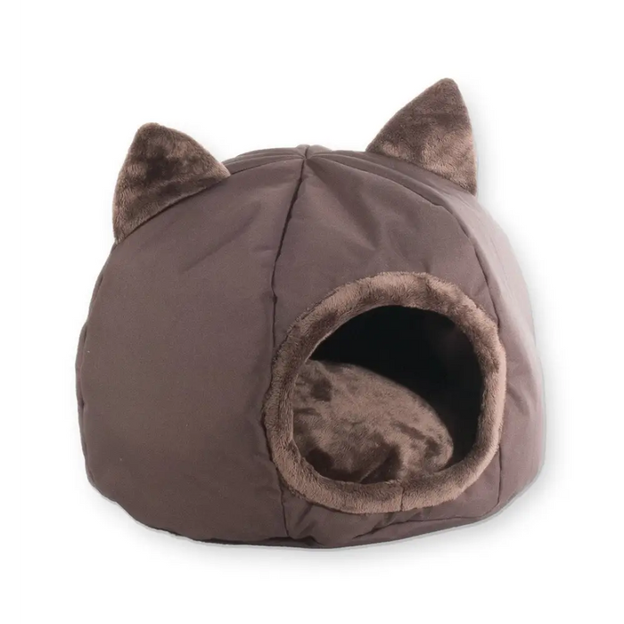 Легло за котка GO GIFT - кафяво - 40x40x34 см