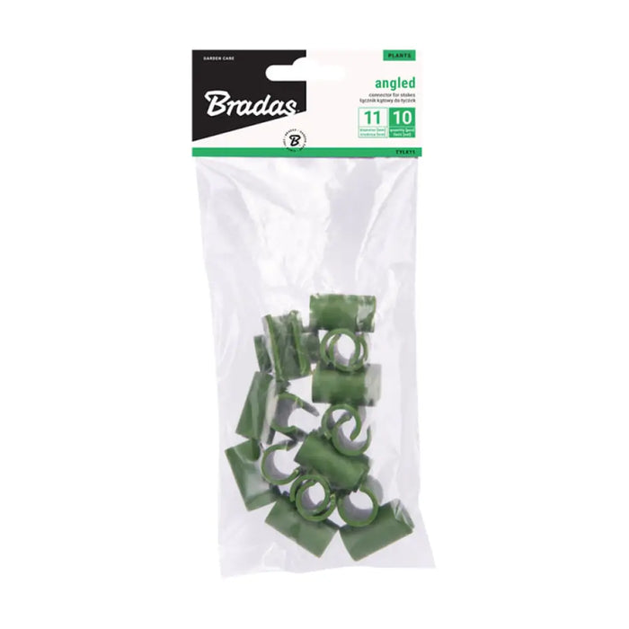 КОНЕКТОРИ ЪГЛОВИ ЗА КОЛЧЕТА Ф11MM 10БР BRADAS TYLK11