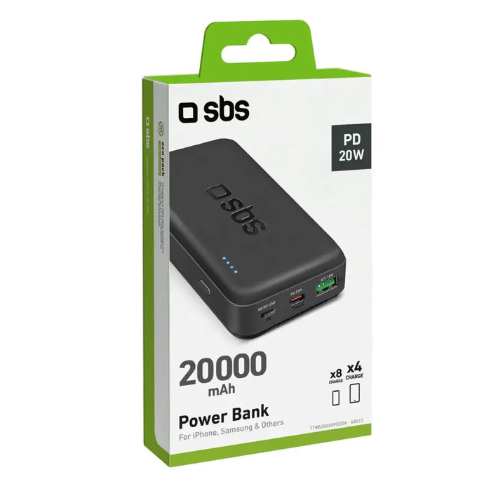 Преносима батерия Powerbank SBS TTBB20000PD20K 20000 mAh