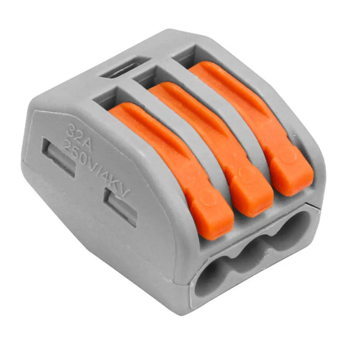 ДВОЙНА БЪРЗА ЛУСТЕР КЛЕМА ЗА ДВА ПРОВОДНИКА 5 БРОЯ 3P D-IL