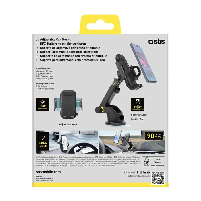 Поставка за смартфон SBS TEHWSUPWIND телескопична с вендуза