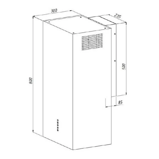 Akpo WK-12 Carmen бял полуматов T800 линеен LED абсорбатор