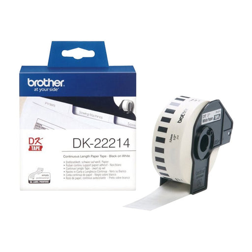 Етикетна хартия BROTHER DK22214 12mm бяла