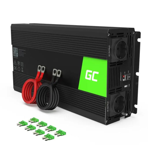 Инвертор GREEN CELL 12/220V DC/AC 1500W/3000W Модифицирана