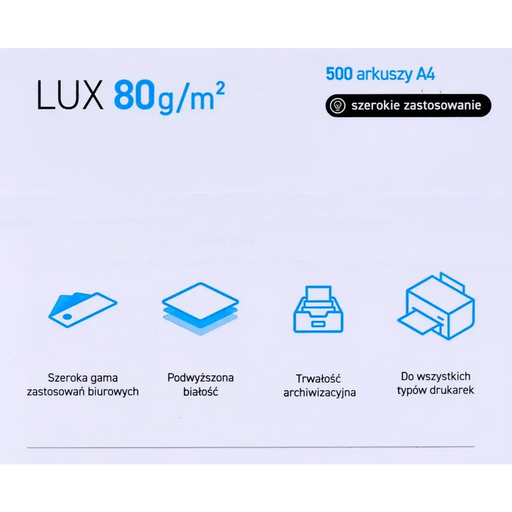 Копирна хартия офисна POLLUX (A4; 80g/m2; 500 листа; бяла