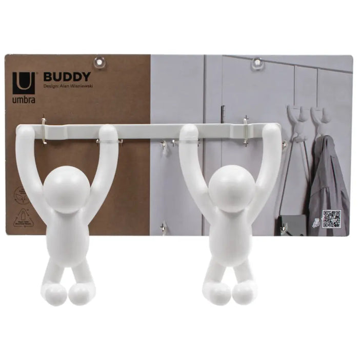 ЗАКАЧАЛКА ЗА ВРАТА BUDDY’ ДВОЙНА БЯЛА UMBRA