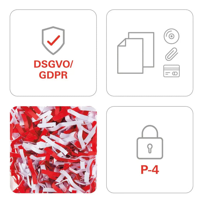Шредер за документи HSM shredstar X5 4,5 x 30 мм + отделен