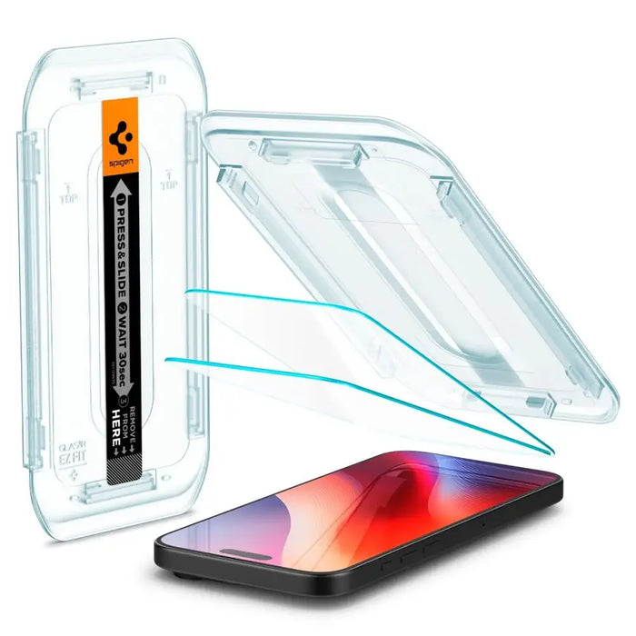 Закалено стъкло Spigen Glas.tR EZ Fit за iPhone 16 Pro - 2