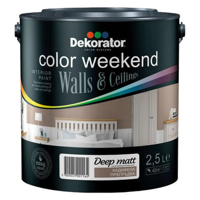 ЦВЕТЕН ЛАТЕКС DEEP MATT ЦВЯТ КАДИФЕНА ПРЕГРЪДКА 2.5 L