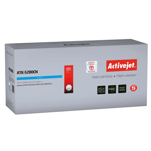 Тонер Activejet ATK-5280CN (заместител за Kyocera TK-5280C;