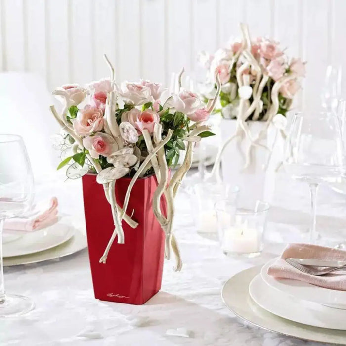 КАШПА 9.5X9.5CM С НАПОИТЕЛНА СИСТЕМА LECHUZA MINI CUBI