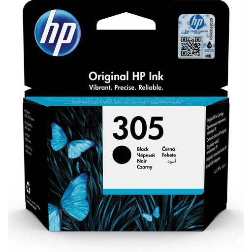 HP 305 черна оригинална касета с мастило 1 бр.