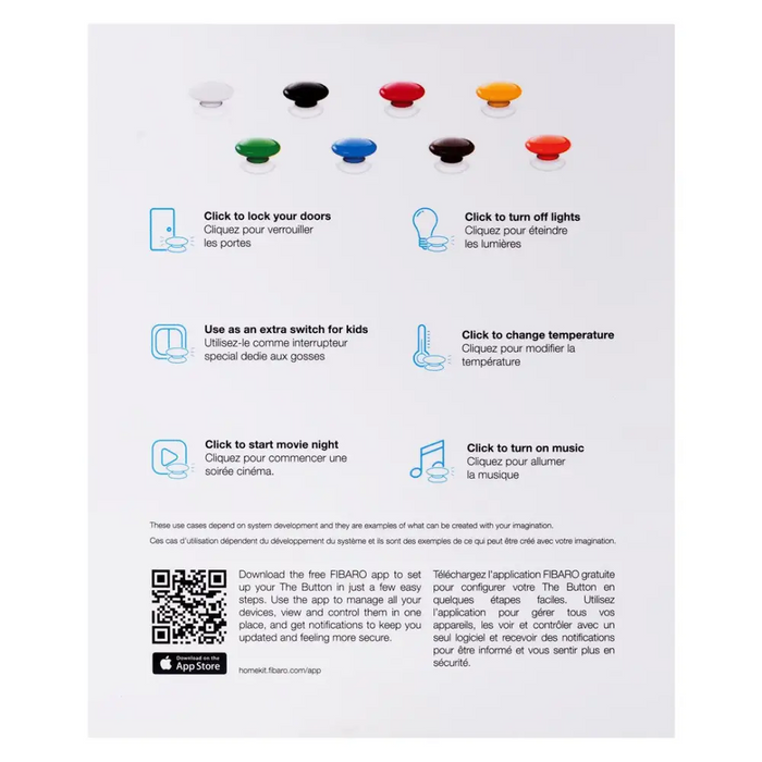Безжична аларма Fibaro The Button паник бутон