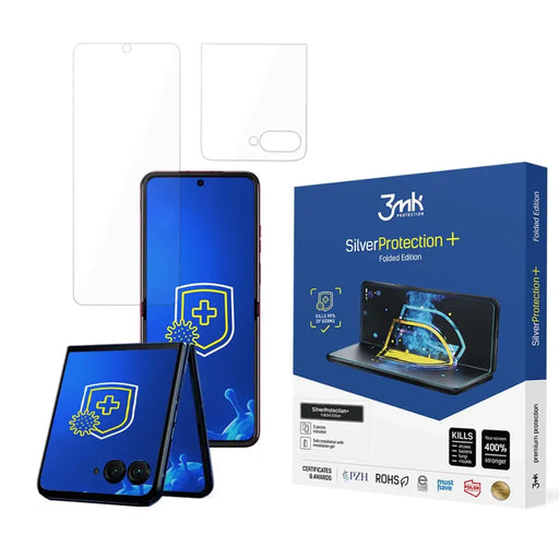 Антибактериално защитно фолио 3mk SilverProtection + Folded