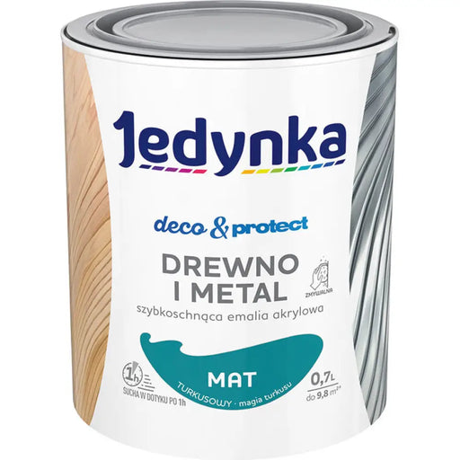 БЪРЗОСЪХНЕЩ АКРИЛЕН ЕМАЙЛЛАК ТЮРКОАЗ МАТ 700 ML JEDYNKA