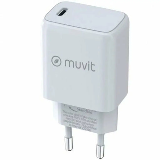 Зарядно за стена Muvit MCACC0012 20 W Бял Черен