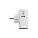 СТРАНИЧЕН АДАПТЕР 2х2P + USB A + C LEGRAND - БЯЛ/СИВ