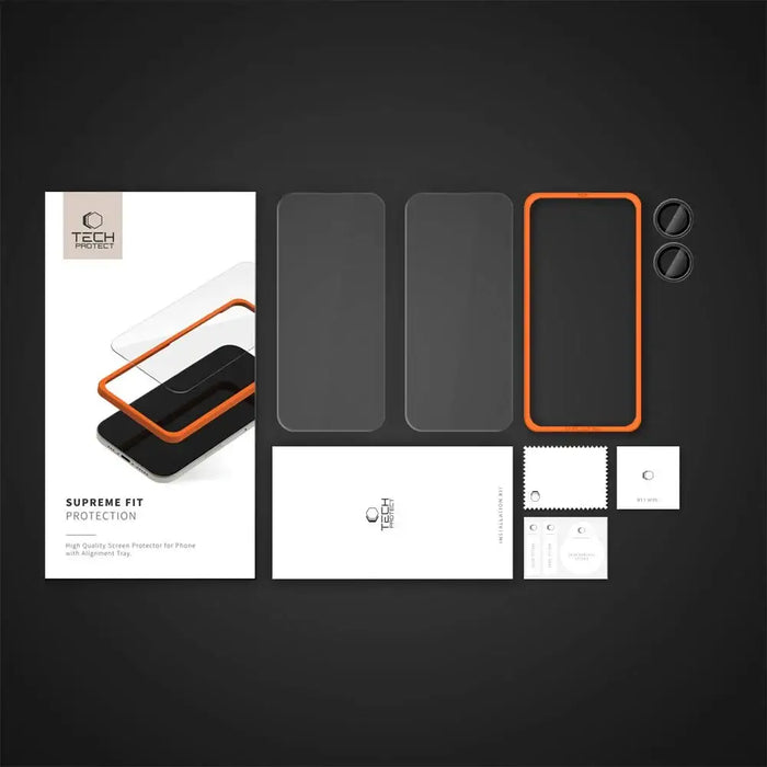 Закалено стъкло Tech-Protect Supreme Set за iPhone 16 Plus