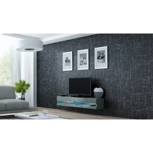 Поставка за телевизор Cama VIGO NEW 30/140/40 сив/сив гланц