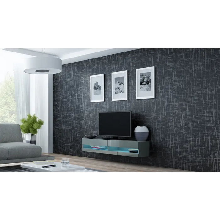 Поставка за телевизор Cama VIGO NEW 30/140/40 сив/сив гланц