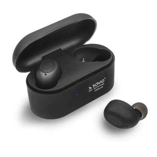 Безжични Bluetooth слушалки Savio TWS-04 черни графитни