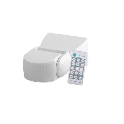 СЕНЗОР ЗА ДВИЖЕНИЕ С ДИСТАНЦИОННО БЯЛ IP65 LIGHTEX