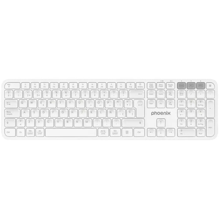 Блутут клавиатура Phoenix K300 Бял Испанска Qwerty