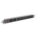 Lanberg разпределителен блок (pdu) 19’’ 1U 16a 2m 2x c19 8x