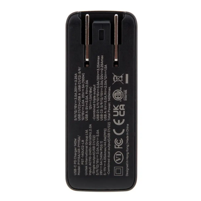 Зарядно за мобилни устройства UNITEK P1115A Черно