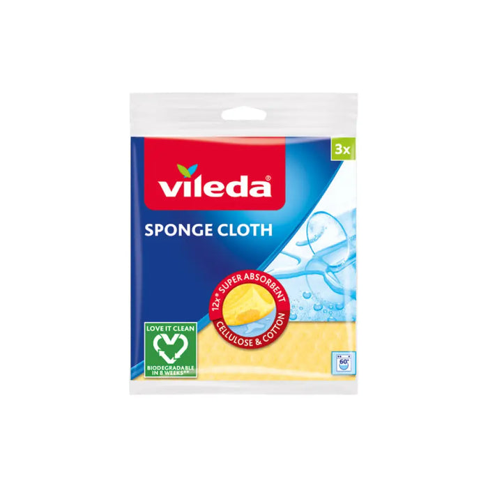 ПОПИВАЩА SPONGE КЪРПА ВЛАЖНА 3БР VILEDA