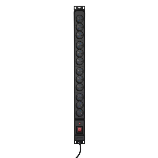 Разклонител Activejet COMBO 12 гнезда 3м черен