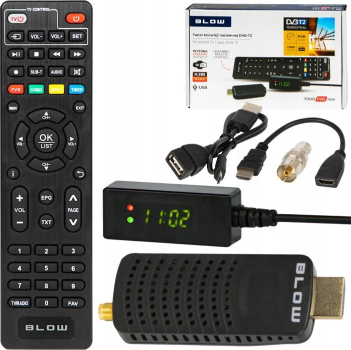 Тунер DVB-T2 BLOW 7000FHD MINI H.265