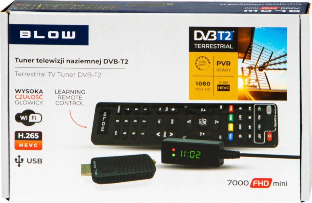 Тунер DVB-T2 BLOW 7000FHD MINI H.265