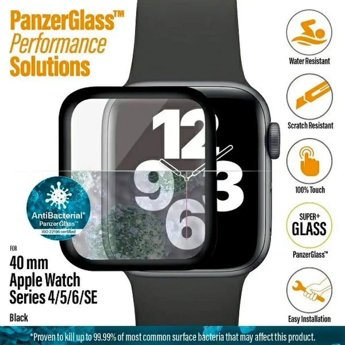 Извито антибактериално закалено стъкло PanzerGlass за Apple